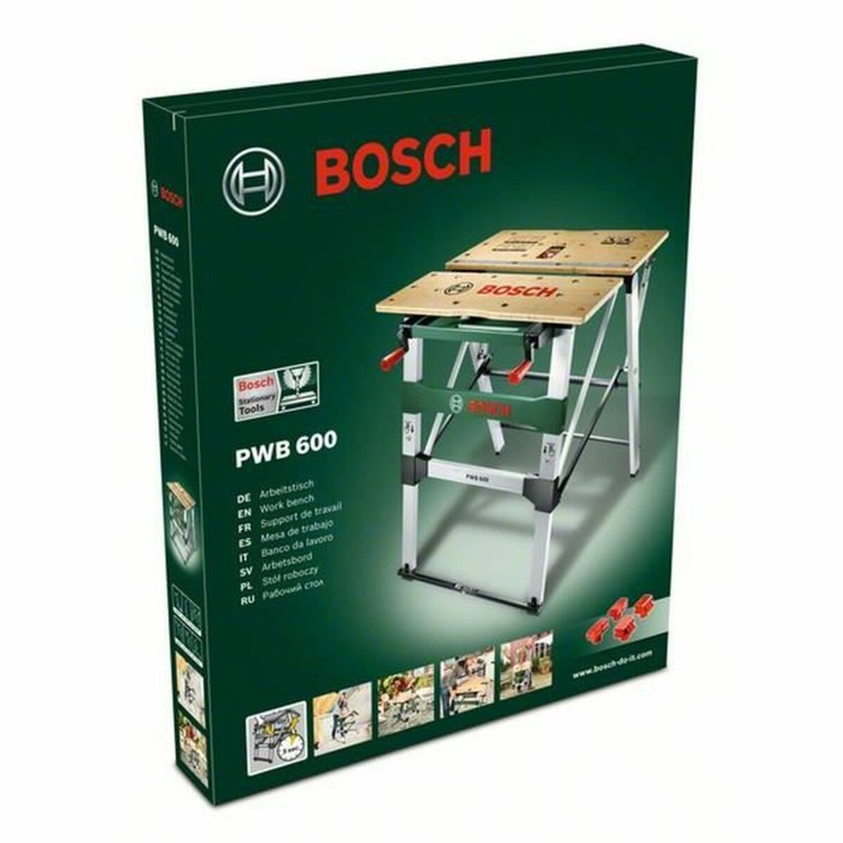 Arbeidsbenk BOSCH PWB 600 Sammenleggbar 64 x 84 cm